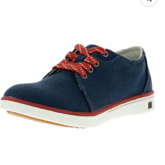 NWT Bogs Outdoor Shoes Unisex Youth Malibu Canvas Lace 71734Y Sz 3 Navy Blue - Picture 1 of 14
